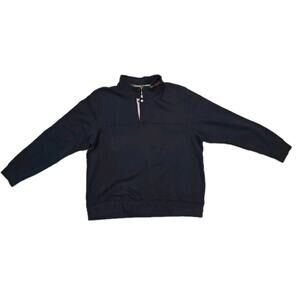 Orvis 1/4” Zip Pullover Sweatshirt Navy Blue Size XXL MENS Sweater Fleece Warm